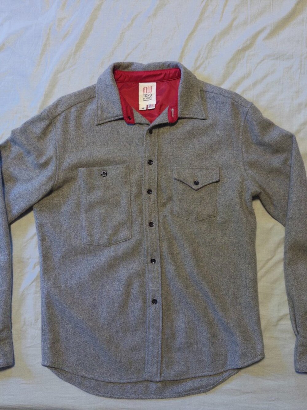 Topo Designs Gray Flannel Shirt